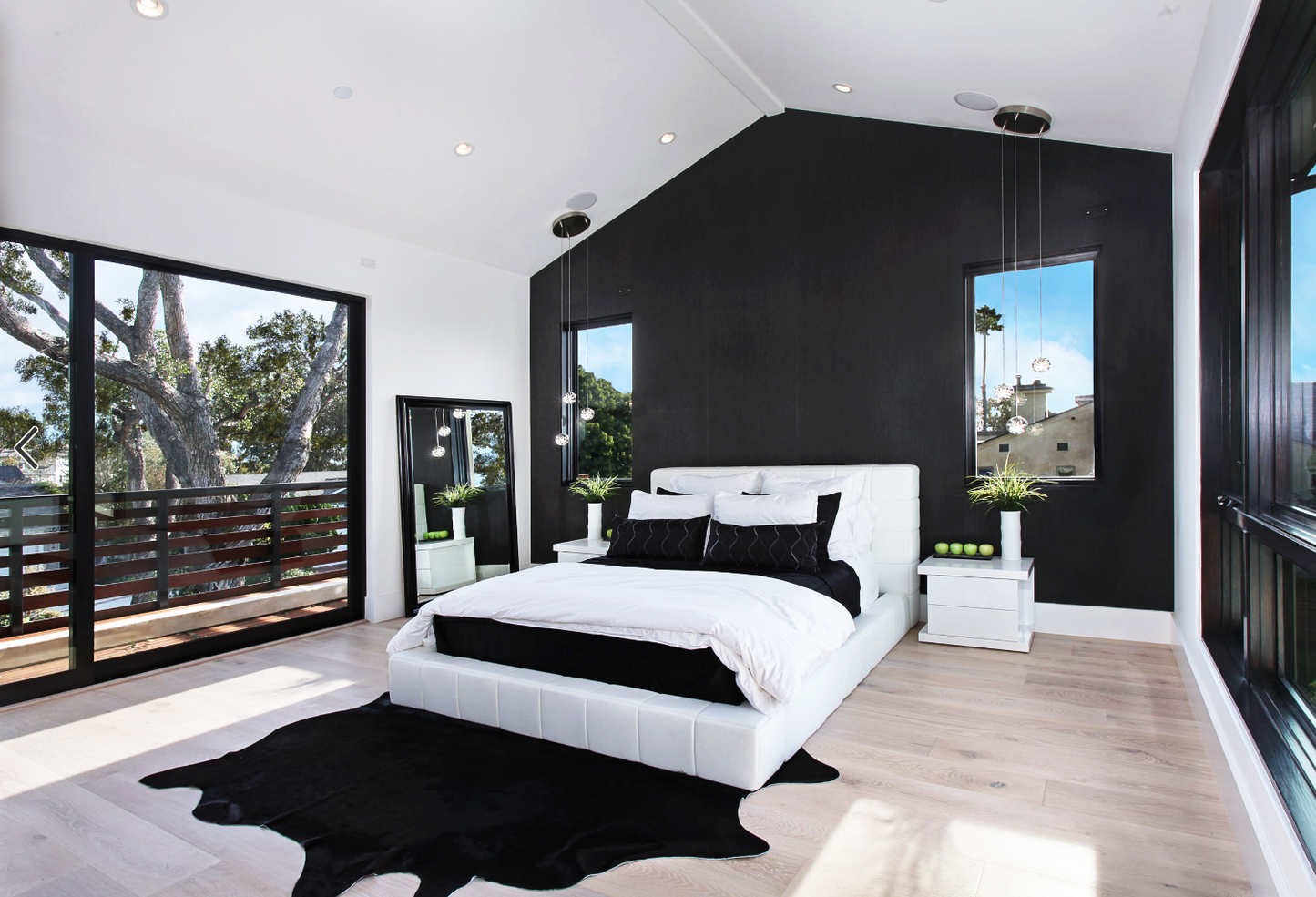 Solid Black Cowhide Rug - XL