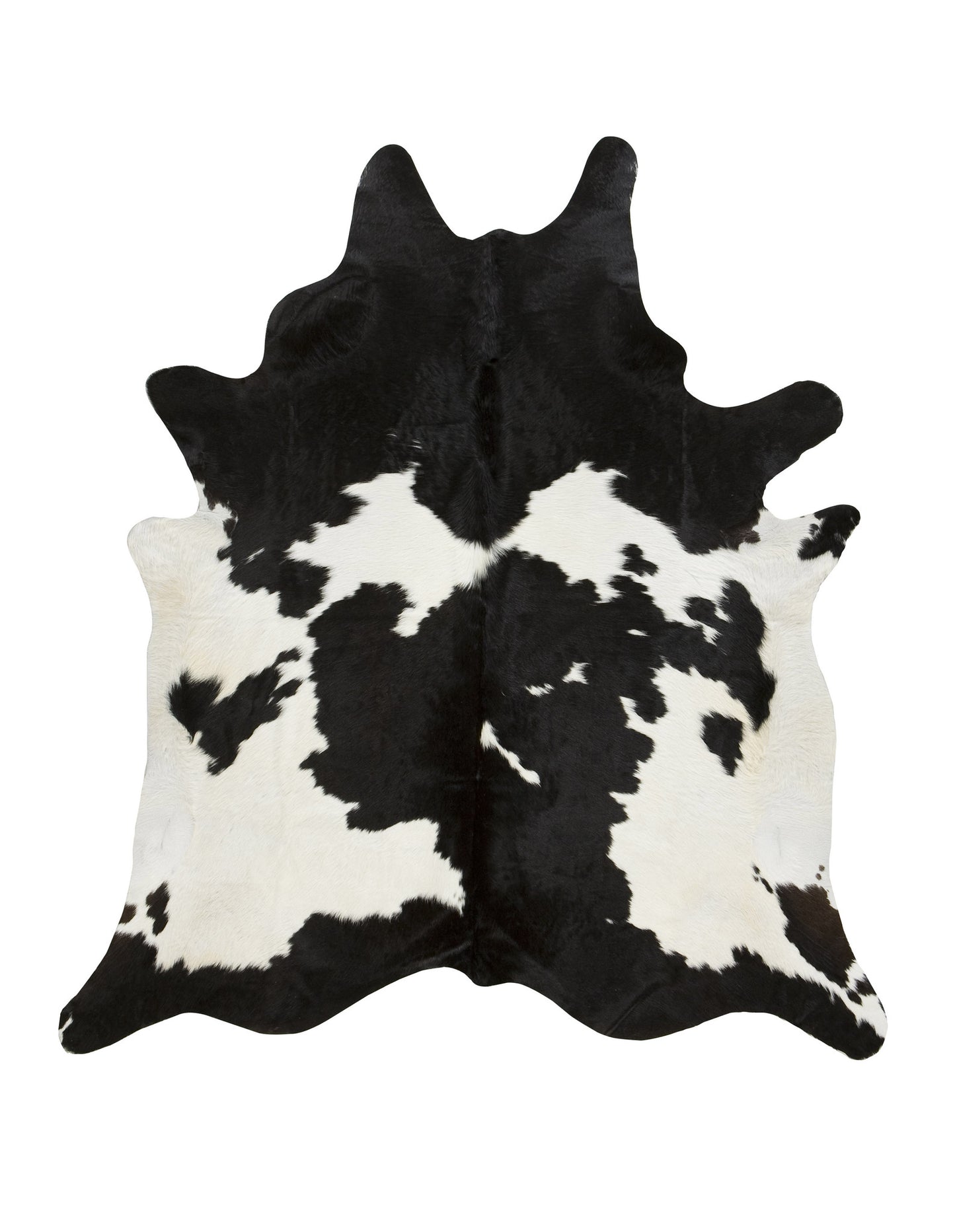 XL Black & White Cowhide Rug