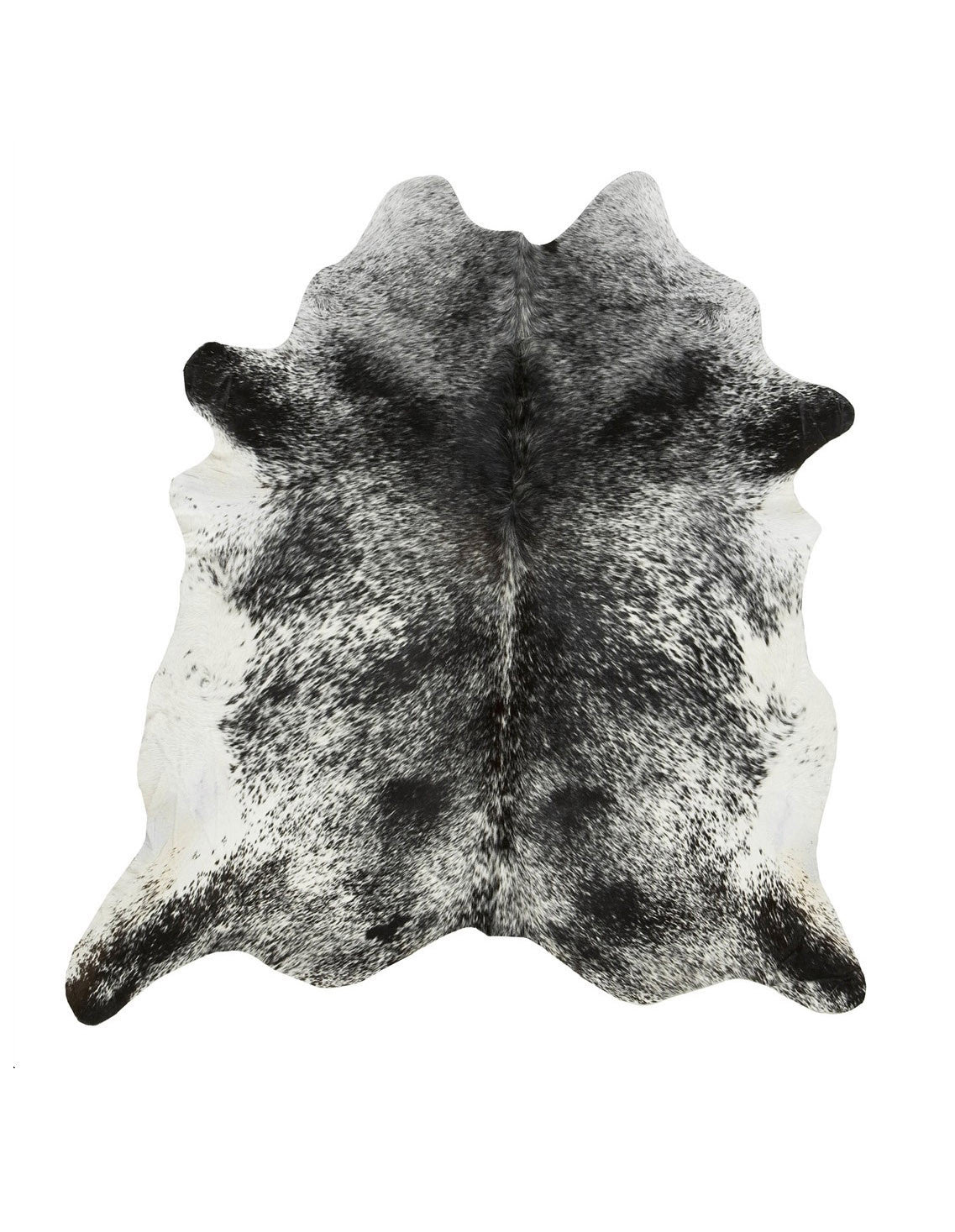 Large Black & White Salt & Pepper Cowhide Rug