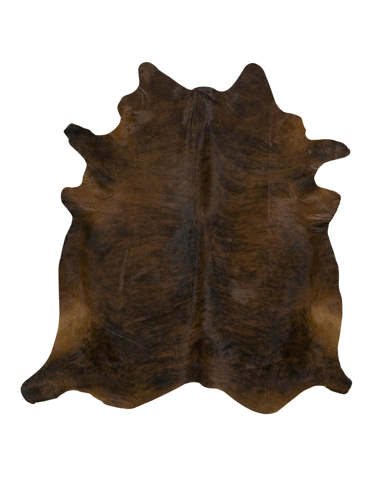 XL Dark red brindle cowhide rug