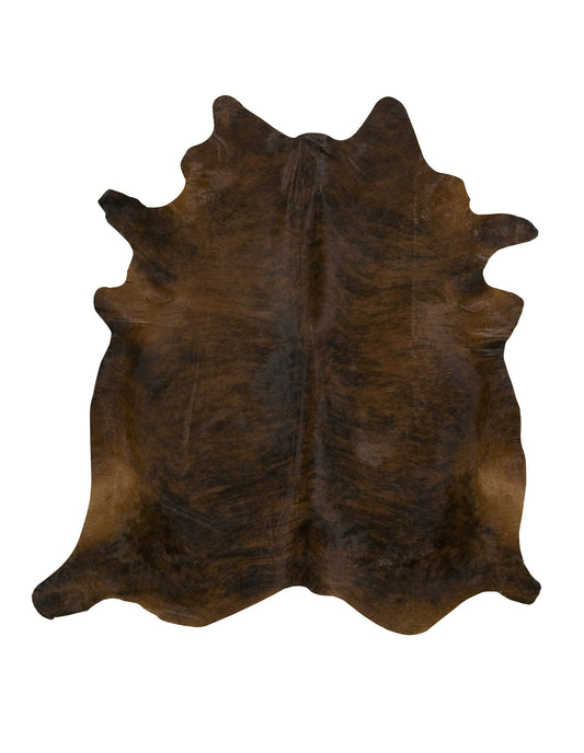 XL Dark red brindle cowhide rug