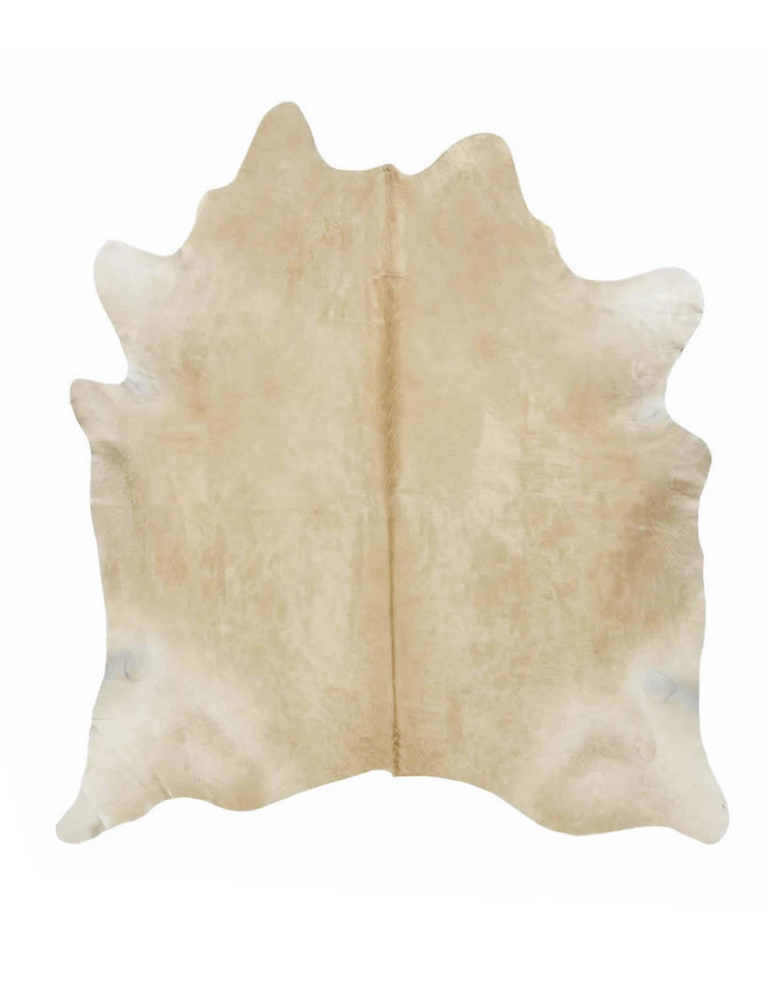 Large solid light palomino cowhide rug