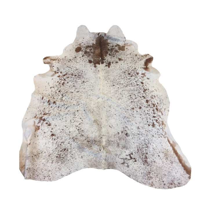 Salt and Pepper Brown Cowhide Rug large alt 1