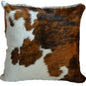 Tricolor Cowhide Pillow - Single Sided