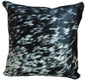 Black Salt and Pepper Cowhide Pillow - Single Sided