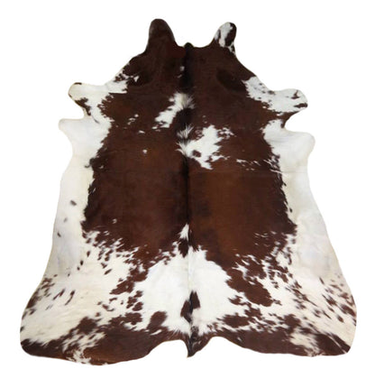 Brown Red Speckled Cowhide Rug - Large