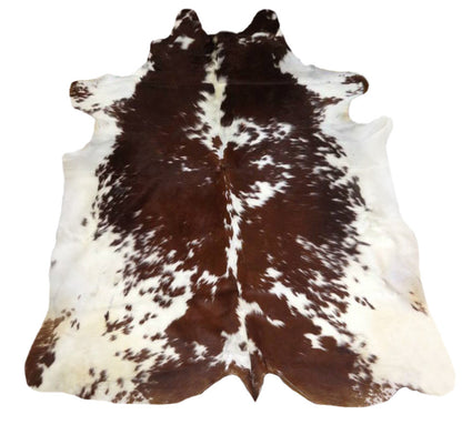 Brown Red Speckled Cowhide Rug - Large