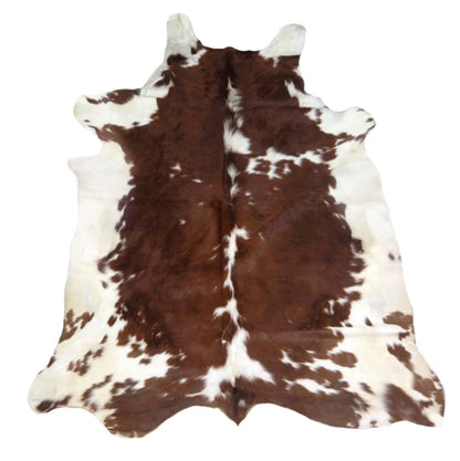 Brown Red Speckled Cowhide Rug - Large