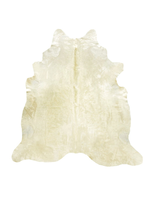 Light gold cowhide rug XL