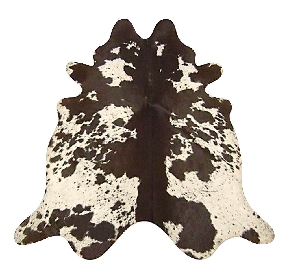 Large Longhorn Chocolate cowhide rug