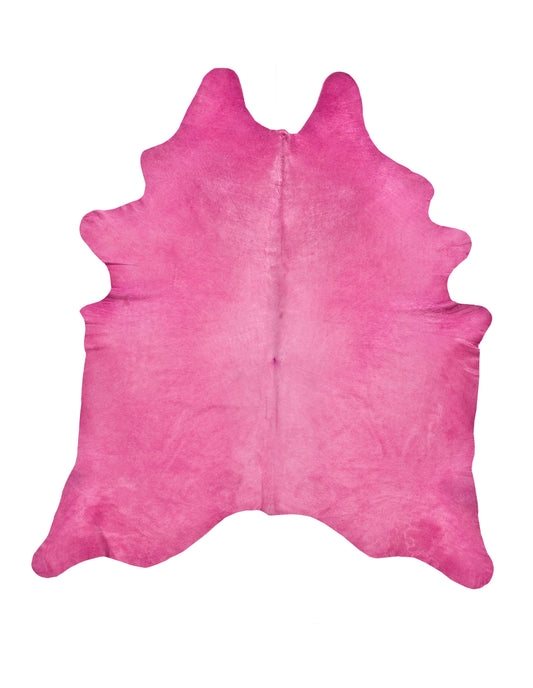 Pink cowhide rug