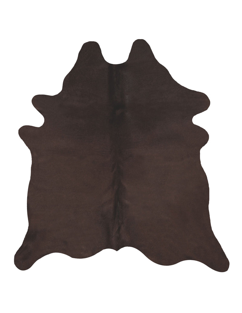 Dark Chocolate Dyed Cowhide Rug Large