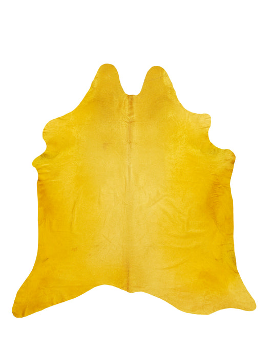 Yellow Cowhide Rug